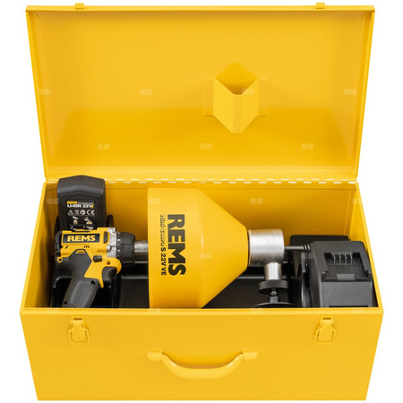 REMS Mini-Cobra S 22V VE Zest w stabilnej skrzynce z blachy
