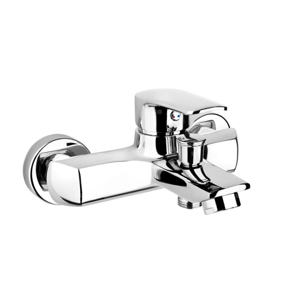 Bateria wannowa ścienna KFA Armatura GERMAN, kolor chrom