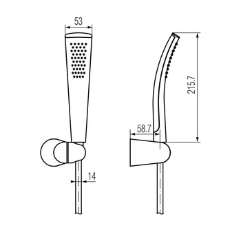ROSE Zestaw punktowy natryskowy