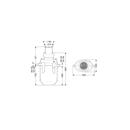 Separator tłuszczu EasyClean ground GW Standard NS8,5 170B