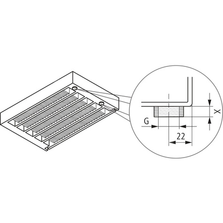 Konwektor Kermi Konvektor Typ22 BH210x122x3200mm QN3126, weiß, 6bar, o. Abd., AB Uni.