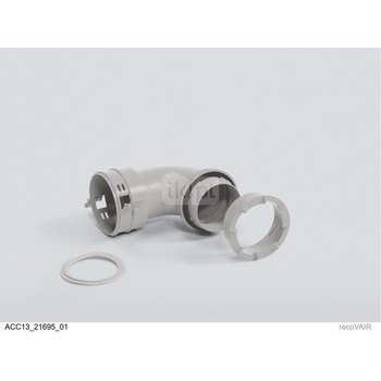 Przyłączeniowy łącznik przejściowy, kolano 90 st., fi75/62 mm