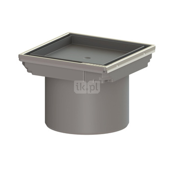 Kratka KESSEL kwadratowa ze stalowai nierdzewnej 110x110mm do wpustu