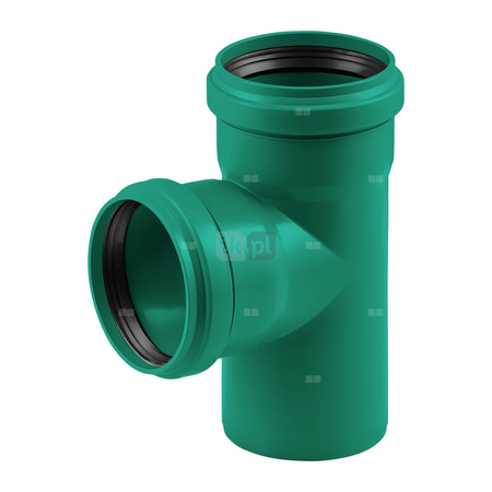 Trójnik MAGNAPLAST KG 2000 KGEA 45' PP-md DN 500 x DN 160 x DN 500 (ww x ww x wz), kolor zielony