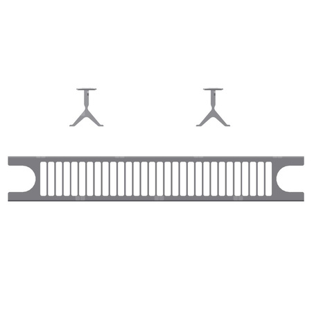 OSŁ. GÓRNA TYP22 GRZ. PION. DŁ.=500RAL9016