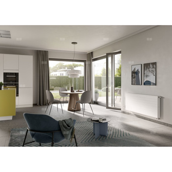 Grzejnik płytowy Kermi®x-flair®Line-Vmu typ33 605x157x805 biały, 10 bar, zaworowy, z osłonami