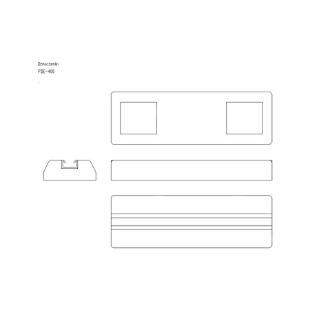 Podpora dachowa PDE 400mm PDE400