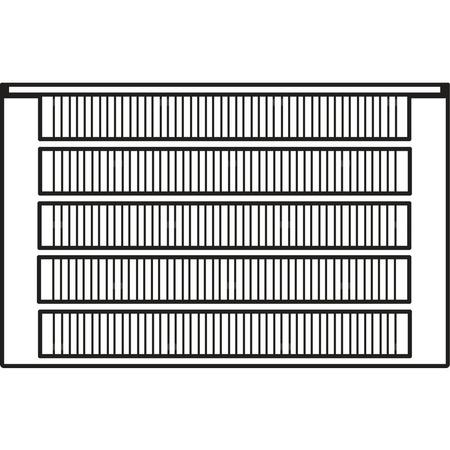 Konwektor Kermi Kon m. Str. Typ55 BH140x316x3200mm QN5747, weiß, 6bar, o. Abd., AB Uni.