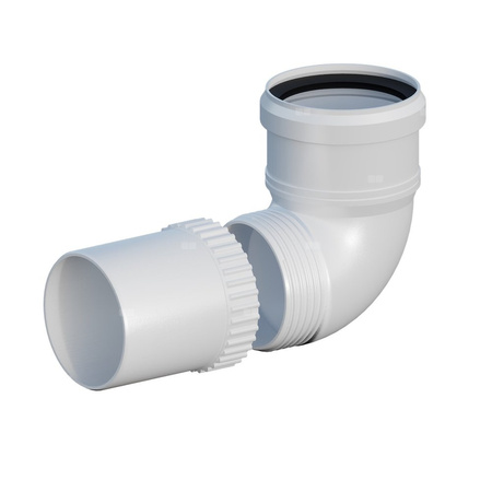 Kolano PP 87 st. skręcane DN80mm z uszczelką [EPDM]