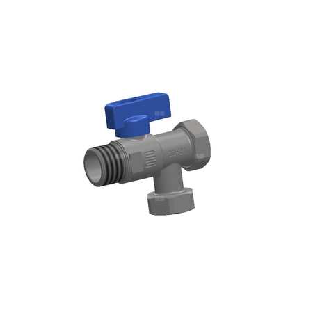 Zawór z.w.u. kątowy z filtrem i luźną nakrętką 1/2''