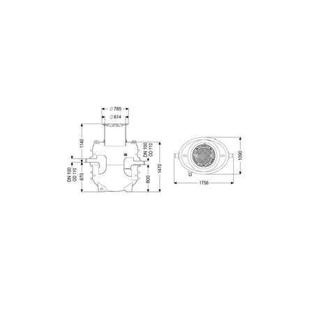 Separator tłuszczu EasyClean ground GW Direct-R NS2 120B