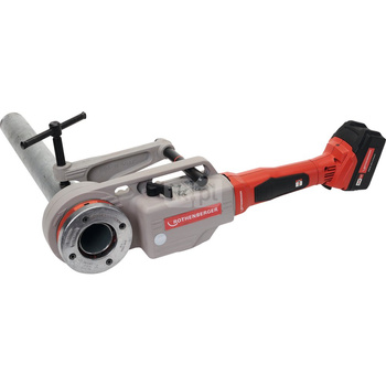 SUPERTRONIC 2000 E, z narzynkami BSPT R 1/2 - 3/4 - 1 - 1 1/4 - 1 1/2 - 2, z adapterem ROFIX, bez akumulatora/ładowarki