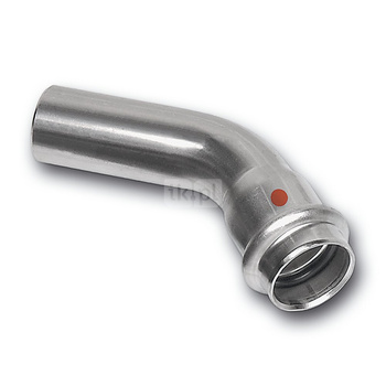 Łuk 45' SANHA NiroTherm Press, stal nierdzewna, 88,9 mm (zw x zw)