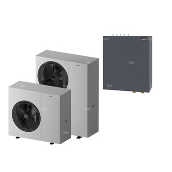 Zestaw 2 - Pompa ciepła powietrzna powietrze-woda monoblok TERMET Heat Platinum 13 EVI/DC 9.5 kW 380 V + Moduł hydrauliczny T-BOX 13 PG HP