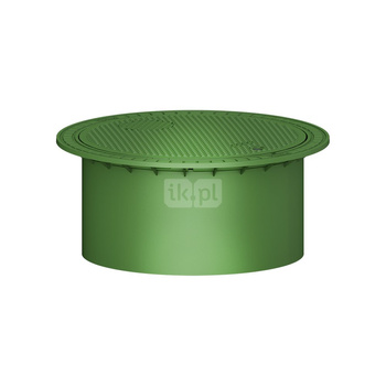 Pokrywa teleskopowa dla ruchu pieszego Mini   (właz PE zielony)