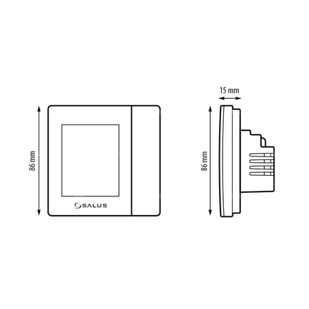 Regulator temperatury SALUS VS35B, montaż podtynkowy