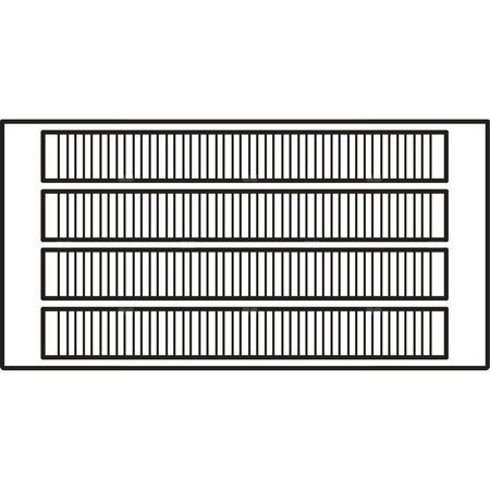 Konwektor Kermi Konvektor Typ54 BH280x255x2400mm QN5748, weiß, 6bar, m. Abd., AB Uni.