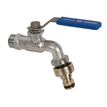Zawór kulowy ARCO JARDIN czerpalny 1/2'' GZ x szybkozłączka kątowy, uchwyt: dźwignia