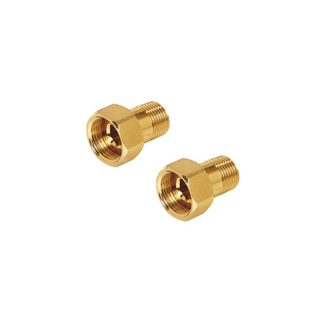 Zestaw złączek gwintowanych DN15 mosiądz (2szt)