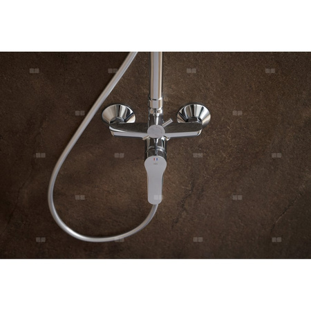 MORRIS DESZCZOWNIA Z BATERIĄ NATRYSKOWĄ, CHROM