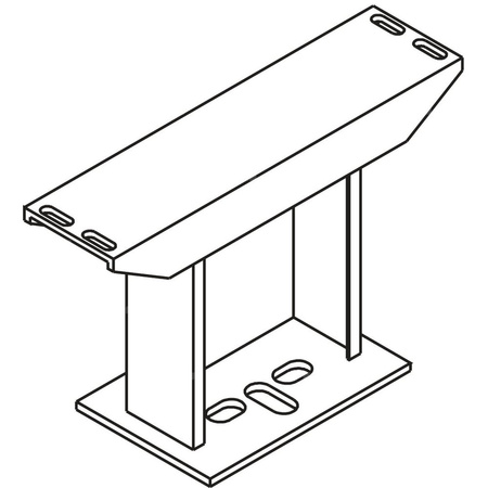 Kermi Fixkonsole f. Bodenmont. Typ13, weiß