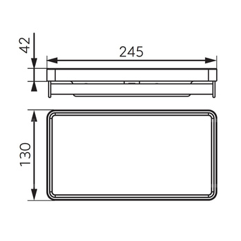 EMOTION półka z uchwytem na papier, biała