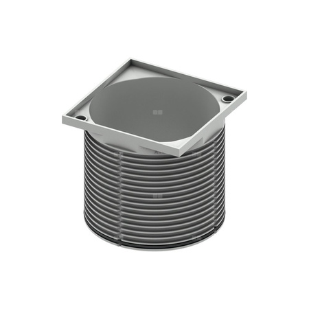 Nasadka z ramką rusztu 100 x 100 mm do odpływu prysznicowego z tworzywa sztucznego TECE drainpoint S