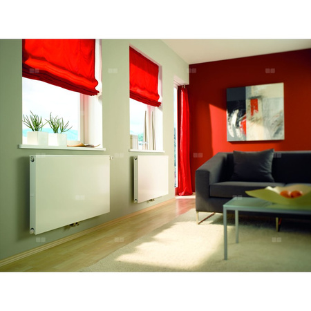 Grzejnik płytowy typ 22 KERMI X2 Plan-Vplus, prawy, z osłoną wym. 505 x 1305 mm, kolor biały, moc 1747 W