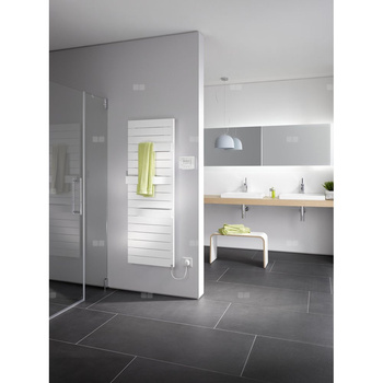 Grzejnik Kermi®Tabeo®-E 1197x101x500, P=600W,RAL9016 SG,WWS biały, lewy