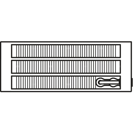 Konwektor Kermi V-Konvektor Typ43 BH70x194x1400mm QN1138, weiß, 6 bar, o. Abd., Vent. re