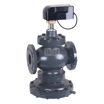 Zawór Kombi-QM, DN200, 40…400kPa, 30000…300000l/h, z siłownikiem24V (sygnał: 0-10V, ON/OFF, 3-pkt)