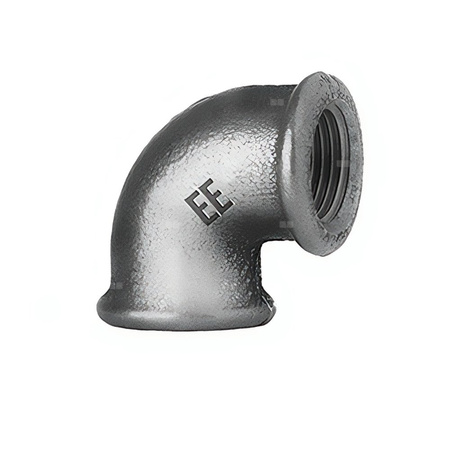 Kolano 90' redukcja ODLEWNIA ZAWIERCIE A1/6/90 żeliwo (ocynk) 1 1/4'' x 1/2'' (GW)