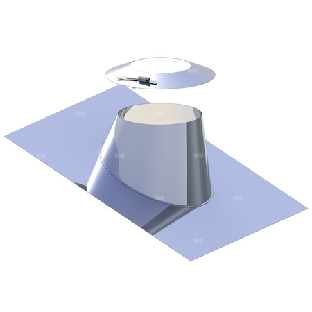 Przejście dachowe 16-25 st. aluminiowe z kołnierzem fi80mm