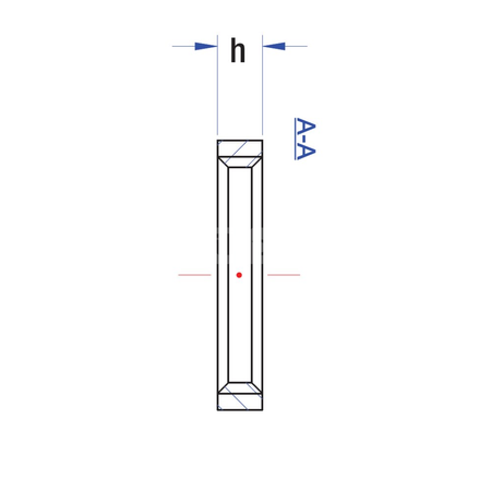 Nakrętka RUMET kontrująca G 1 mosiądz