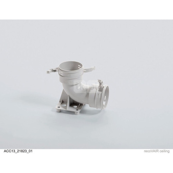 Kolanko 90 st. z cokołem mocującym, fi75/62 mm z uszczelkami