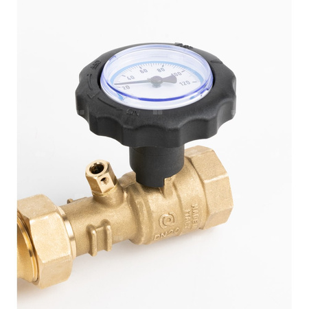 Grupa ochrony powrotu kotła BTA 110 AP z zaworem temperaturowym ATV, 3x GW G1'', 55 st. C, Kvs 6, AFRISO APH 15-7/130