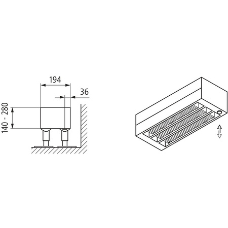 Konwektor Kermi Konvektor Typ43 BH140x194x1200mm QN1422,weiß,6bar,o. Abd.,AB Uni.