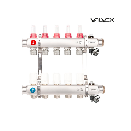 Zespół rozdzielaczy BASE ECOLINE K5H-7 PLUS G1''-PEX 16X2