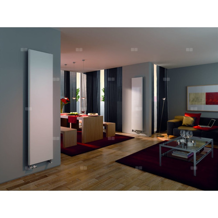 Grzejnik KermiX2 Verteo Plan typ 20 1200x66x300 biały, 10 bar, z osłonami bocznymi