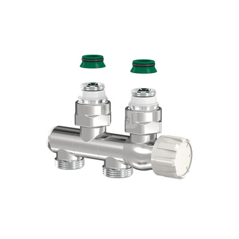 Zestaw podłączeniowy do grzejników dekoracyjnych FLAMCO MEIBES przyłącze grzejnikowe h do grzejników dolnozasilanych Chrom