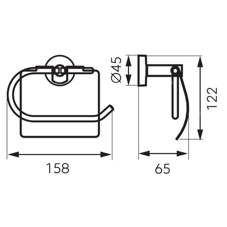 MEPHISTO uchwyt na papier toaletowy, chrom