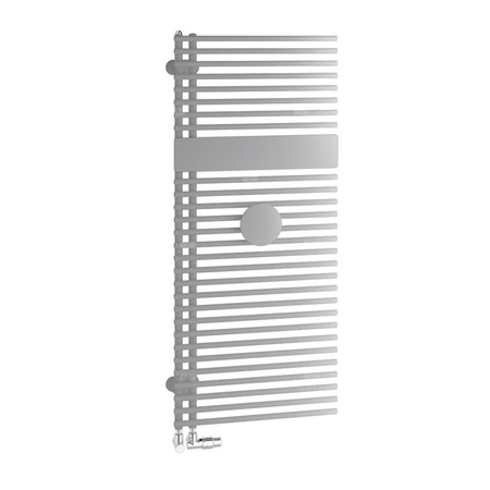 Grzejnik Kermi®Credo®Half®round 1800x600x46, srebro bł./srebro bł.,prawa strona