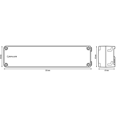 Przewodowa listwa sterująca SALUS KL08NSB