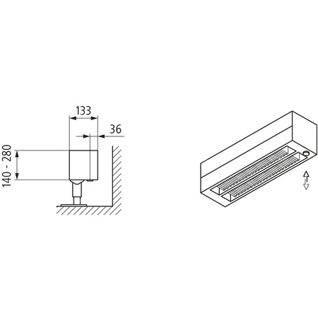 Konwektor Kermi Konvektor Typ32 BH210x133x1100mm QN1240,weiß,6bar, m. Abd., AB Uni.