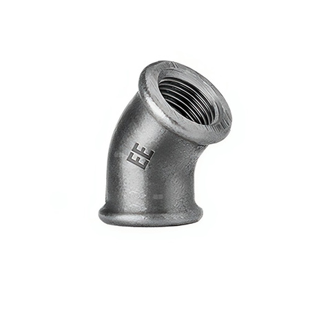Kolano 45' ODLEWNIA ZAWIERCIE A1/5/120 żeliwo (ocynk) 1/2'' (GW)