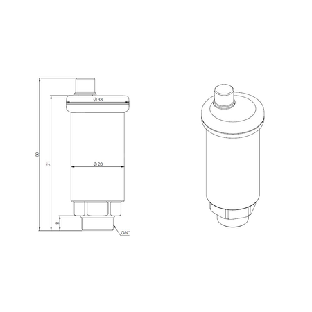 Odpowietrznik automatyczny AFRISO do instalacji solarnych GZ mosiądz fi 3/8''