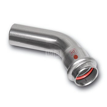 Łuk 45' SANHA NiroTherm Industry nyplowy, stal nierdzewna, 35 mm (zw x zw)