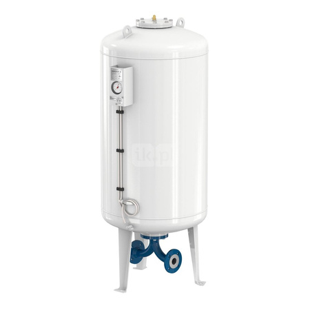 Naczynie wzbiorcze stojące FLAMCO MEIBES Airfix D-E, pojemność 120 l 6-, 16 bar / 120'C fi1 1/2'', kolor biały, do instalacji C.W.U.