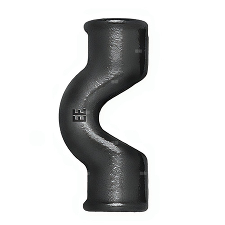 Obejście ODLEWNIA ZAWIERCIE 85/85 żeliwo (czarne) 1/2'' (GW)