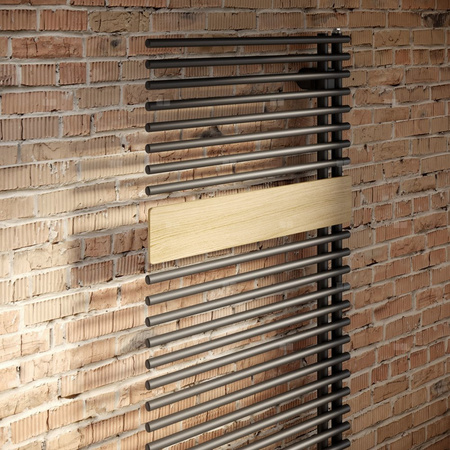 Grzejnik Kermi®Credo®Half®round 1400x450x46, RAL9016/srebro bł.,prawa strona